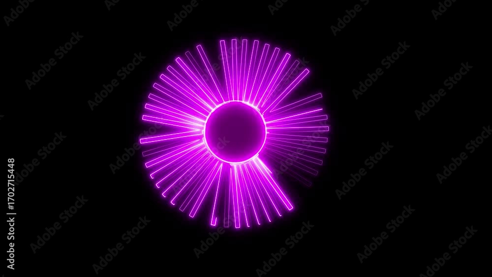 Poster loading download animation stock video .loading bar animation with lines isolated on black backgroun