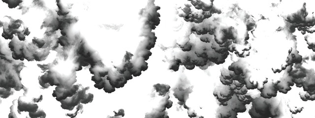 Atmospheric black and white stormy sky forming abstract artistic design