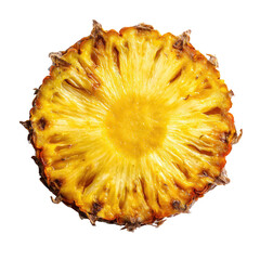 Close-up of a sliced pineapple