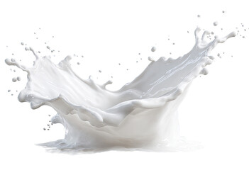 Milk splash, creamy white, dynamic, and fluid