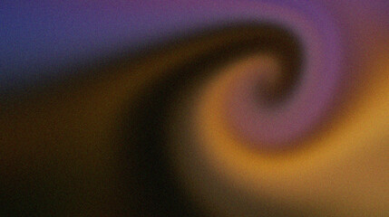 Abstract swirl of deep purple orange and yellow hues creating a dynamic and energetic visual