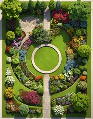 Colorful garden design