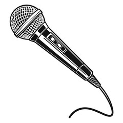 Obraz premium microphone vinyl ready vector illustration