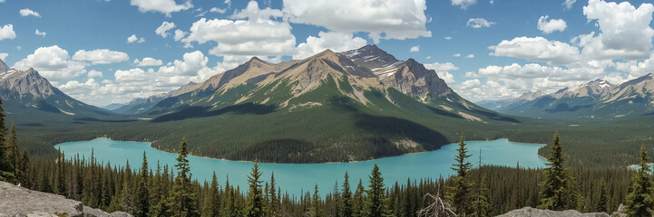 stunning Jasper National Park Canada summer day