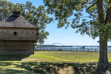 Fort Massac State Park in Illinois along the Ohio River.