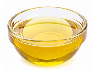 Hazelnut Oil on Isolated White Background – Golden Oil with Buttery Notes and Professional Macro Focus