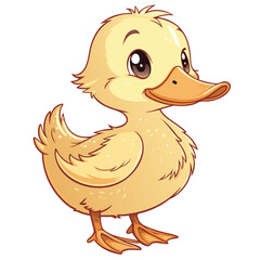 Duck Cartoon Vector Art | Cute Tiger Illustration | PNG SVG Clipart | Jungle Animal Cartoon | Digital Download for Cricut, Sublimation & Kids Design