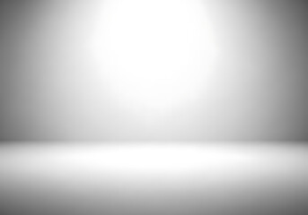 Clean white and grey gradient abstract studio background with soft lighting, perfect for product display and minimalist presentations.