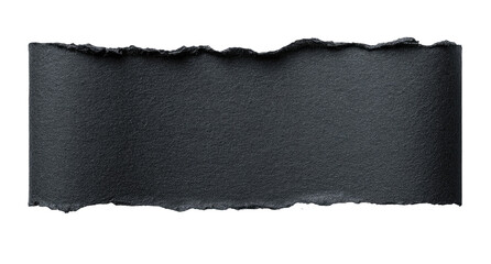 Dark gray torn paper strip