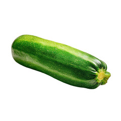 Fresh green zucchini, oblong shape, vibrant green stripes