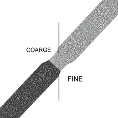 Coarse and Fine File A Detailed Illustration