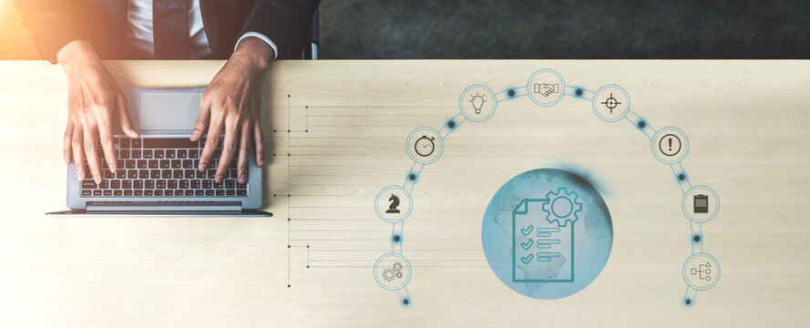 Global project management solutions and services. A strategy for business planning and execution to achieve project goals and objectives worldwide. Motif