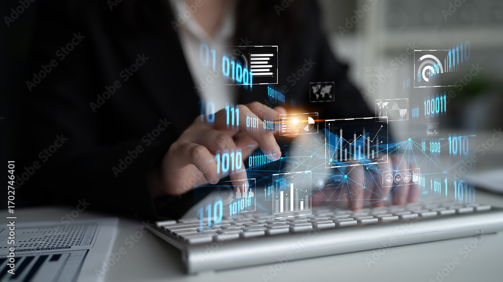 Aufkleber big data and analytics support real-time insights, predictive modeling, and data-driven decisions fo