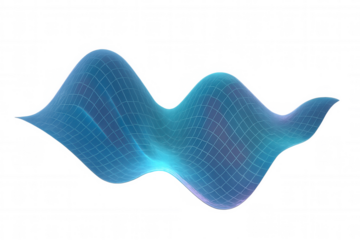 Translucent digital network grid flowing dynamically, symbolizing data transmission, technological innovation, network connectivity