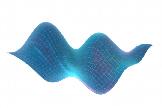 Translucent digital network grid flowing dynamically, symbolizing data transmission, technological innovation, network connectivity