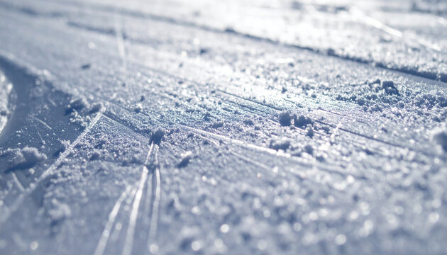 Bobsleigh Track Ice Surface Texture Macro. Winter concept. Generated Image.