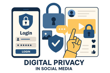 Digital privacy and security in social media platforms explained visually