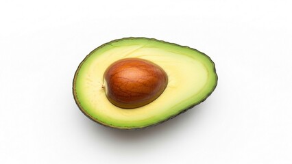 avocado isolated on white