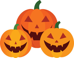 halloween pumpkin vector illustration