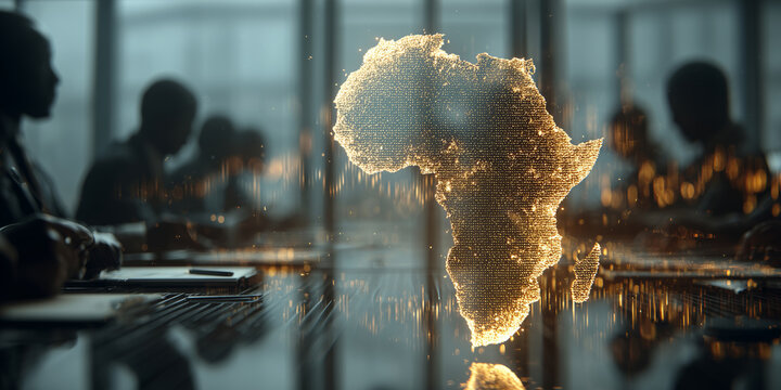 Modern conference showcasing Africa's vibrant conceptual visualization