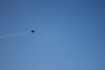Turkish fighter jet Solo Turk flies over Anıtkabir. Ankara, Turkey - August 30, 2025.  April 23, May 19, August 30, October 29, November 10.