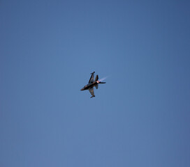 Turkish fighter jet Solo Turk flies over Anıtkabir. Ankara, Turkey - August 30, 2025.  April 23, May 19, August 30, October 29, November 10.