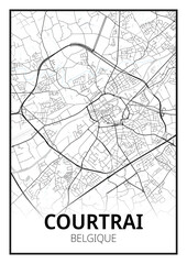 Fototapeta premium Courtrai, Belgique