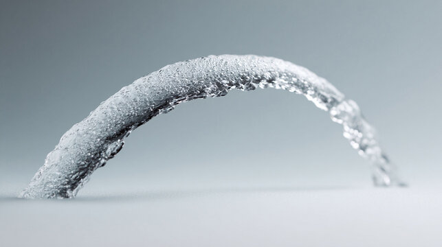 Abstract macro of water bridge. Clear, clean, and modern. Perfect for science, technology, or environmental themes. Illustrates strength, purity, and innovation.