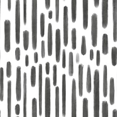 Seamless abstract geometric pattern. Black, white. Illustration. Lines. Design for textile fabrics, wrapping paper, background, wallpaper, cover.