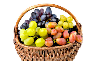 yellow and blue grapes on white plate