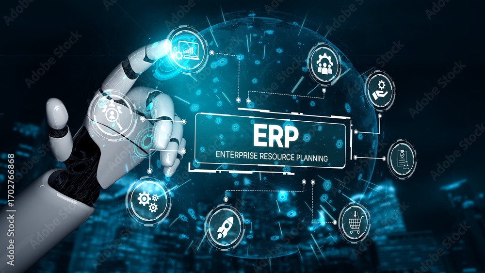 Aufkleber ai optimizes erp platforms with centralized dashboards, automated data flow, and smart tools for man