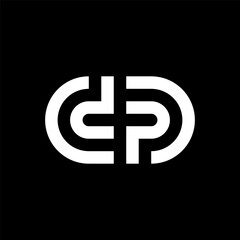 Creative letter DP monogram logo