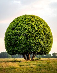 Spherical tree in a field