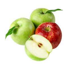Fresh ripe apples healthy fruit food photography