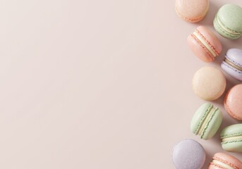 Elegant pastel dessert layout with modern style.