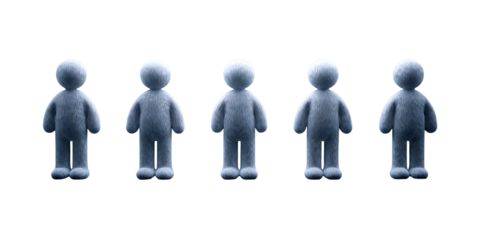 Little men on the background. For designers, marketers. Popular image, illustration, object.