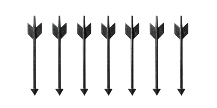 Arrows on the background. For designers, marketers. Popular image, illustration, object. Trade, economy.