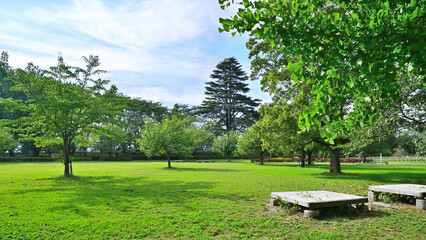 山形城霞城公園の風景　山形県山形市