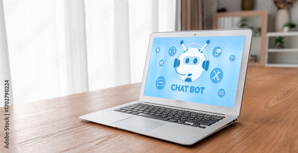 Aufkleber chatbot software application for modish online business that automatically reply to customer questio