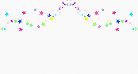 Colorful Stars Birthday Party element decoration Background