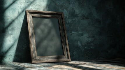 Empty picture frame rustic