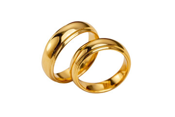 Two gold wedding rings, overlapping (1)