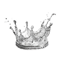 Water splash forming a crown shape (1)