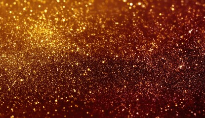 Golden glitter sparkles, gradient from gold to maroon