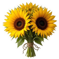 Obraz premium sunflower isolated on white background