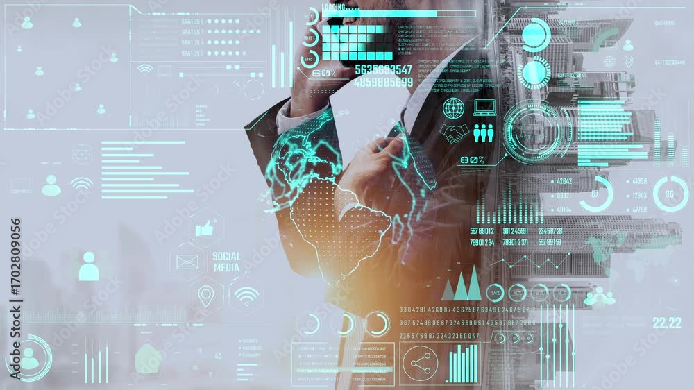 Poster data center monitoring dashboard visualize network performance, connection status, usage rate, and t