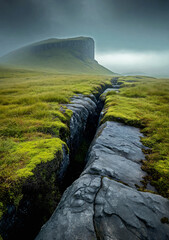 beautiful fantasy landscape. generative ai