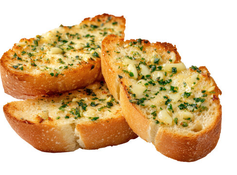 Toasted garlic bread slices (2)