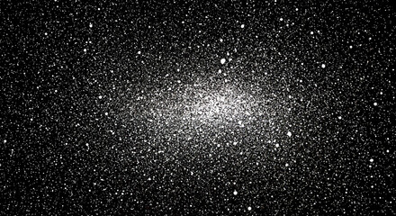 Obraz premium Glittering stars on black background for space or festive design