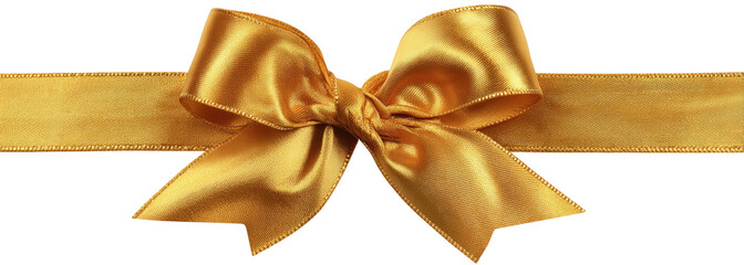 Gold ribbon bow on black background (10)